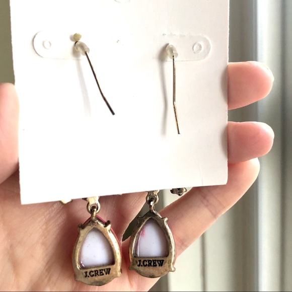 JCrew Pink Ball Drop Earrings - Picture 4 of 4